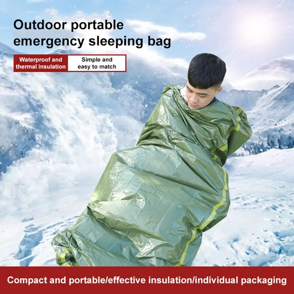 De Unică Folosință Cort Portabil Pătură Termică Sac De Dormit Cort În Aer Liber De Salvare De Urgență De Prim Ajutor Pătură Echipament De Camping . ' - ' . 1