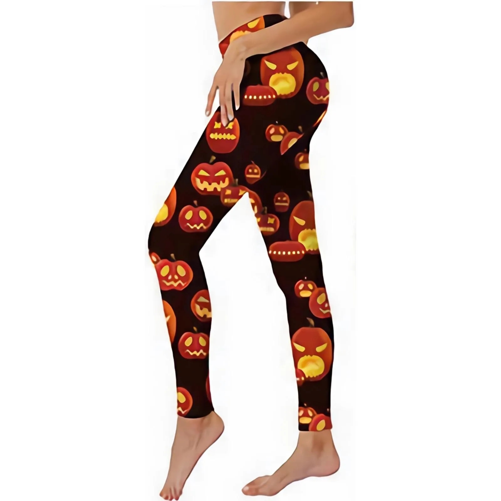 Doamnelor Halloween Yoga Jambiere Groase de Înaltă Talie Pantaloni de Yoga Abdominale Cargo Pantaloni pentru Femei Drumeții Pantaloni . ' - ' . 1
