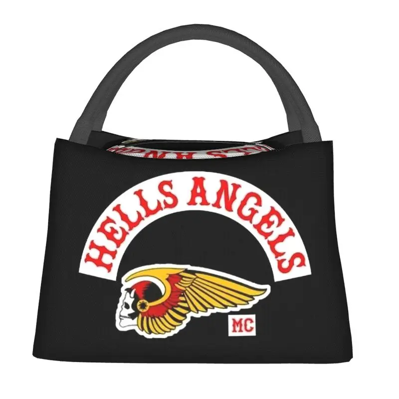 Hells Angels Lume Logo-ul Resuable Cutie de Prânz pentru Femei Termică a Răcitorului de Alimentare Izolate masa de Prânz Sac de Spital Birou Pinic Container . ' - ' . 1