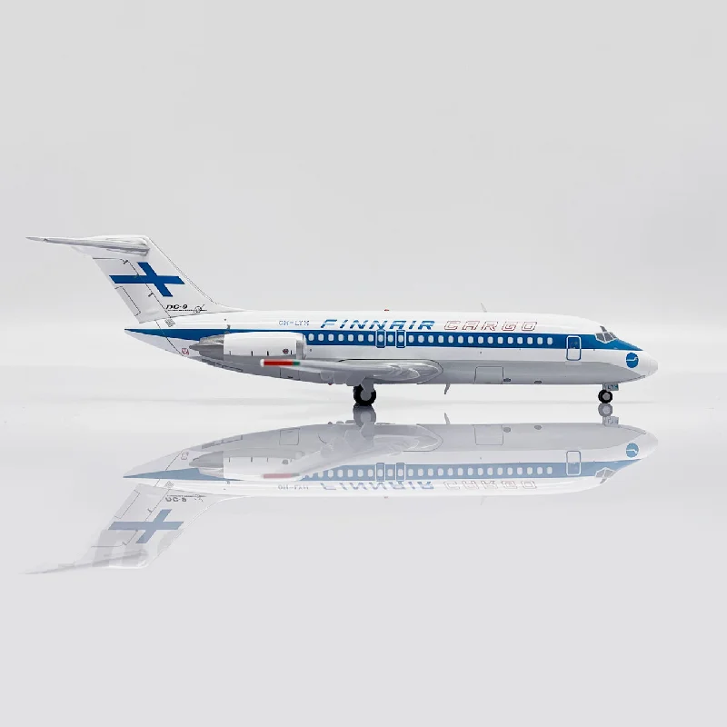 JC Aripi de 1:200 Scara LH2374 companiile Aeriene Finnair DC-9-15 O-LYH Diecasts Aviației Miniatură Avion Model de Avion de Metal Jucării Pentru Băieți . ' - ' . 1