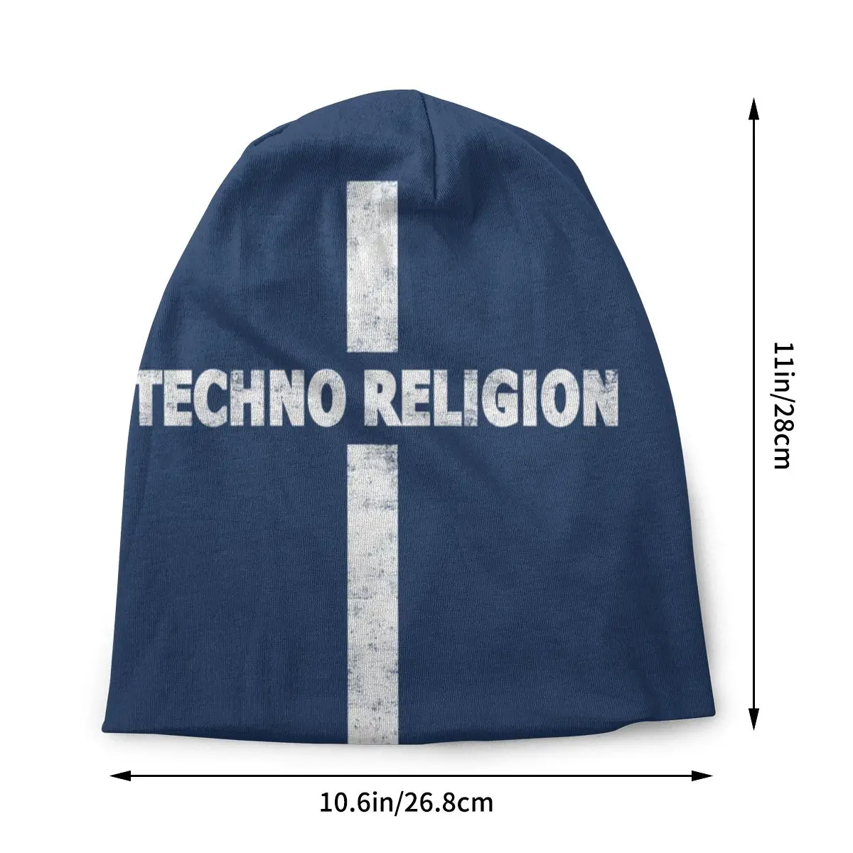 Muzica Techno Capota Femme Hip Hop De Tricotat Pălărie Pentru Bărbați, Femei Iarna Cald Religie Cruce Căciuli Capace . ' - ' . 1