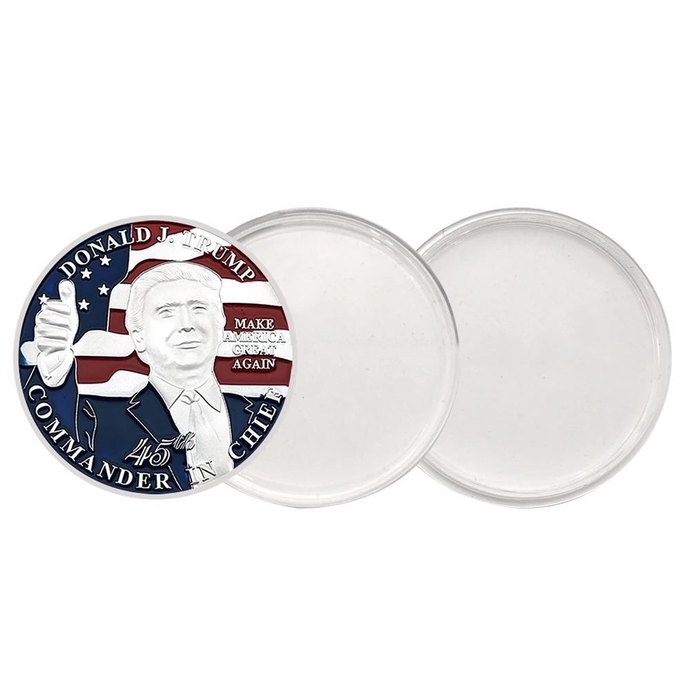 NE-a 45-Președintele Donald Trump Monede de Argint Comandantul-Șef Medalie de Meserii Cadou Ornamente de Suveniruri . ' - ' . 1