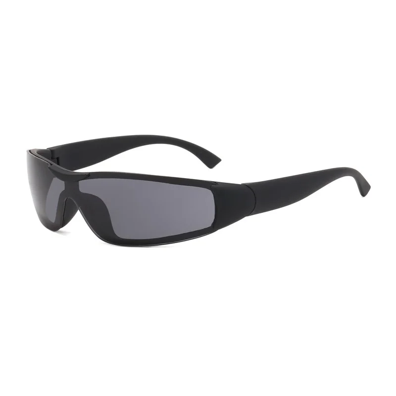 NOI Punk Ochi de Pisica ochelari de Soare Femei Bărbați Y2K Hip-Hop-O singură Bucată Brand de Lux 2000 Ochelari de Soare UV400 Unisex Nuante Oglindă Ochelari . ' - ' . 1