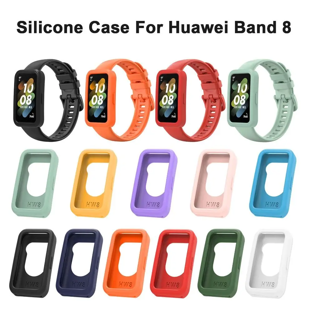 Pentru Huawei Band 8 Inteligent Ceas Silicon Moale Plin Edge Protector Smartwatch Caz Shell Cadru De Protectie Bara De Protecție Anti Scratch . ' - ' . 1