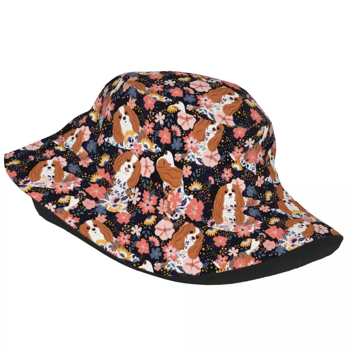 Personalizat Cavalier King Charles Spaniel Grădină Găleată Pălării De Bărbați De Femei De Moda De Vară, Plajă, Soare Câine Pescar Capac . ' - ' . 1