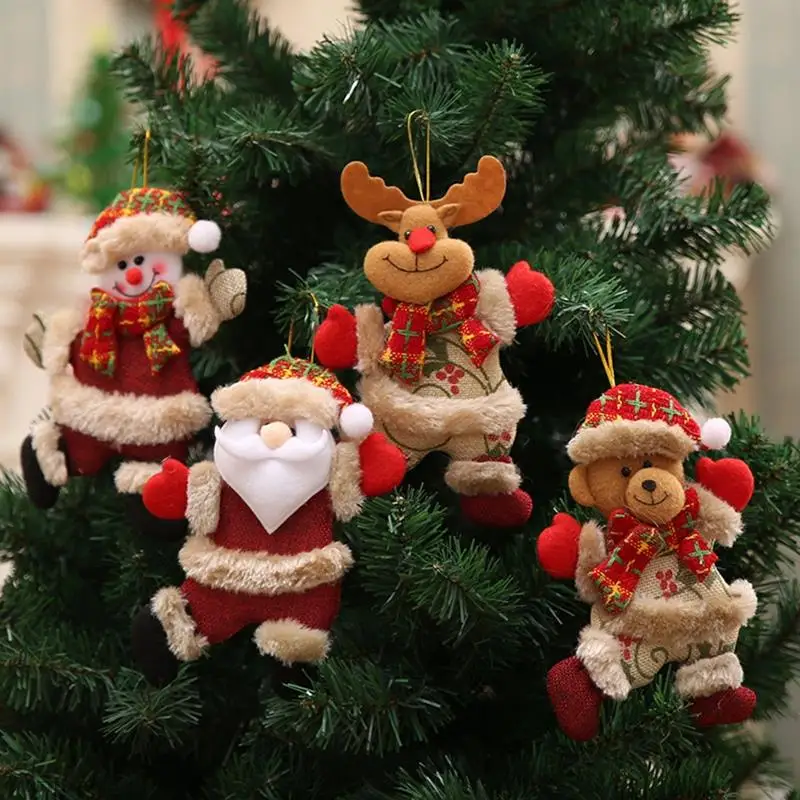 Pomul De Crăciun Accesorii Moș Crăciun, Om De Zăpadă Elan Agățat Decoratiuni De Craciun Decor Acasă Dans Papusa Navidad Se Căsătorească De Crăciun . ' - ' . 1