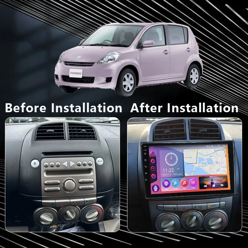 QSZN Pentru Toyota Passo Daihatsu Boon Sirion Subaru Justy honda city Radio Auto Multimedia Player Video, GPS, 4G, Android Carplay 12 . ' - ' . 1