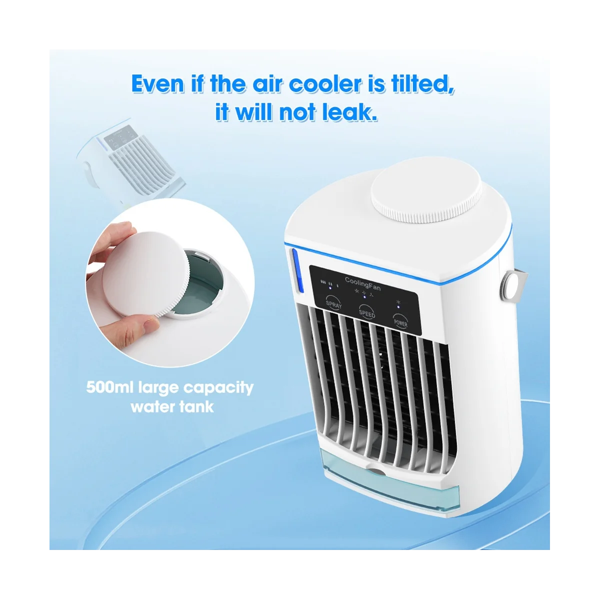 Răcitorului de aer de uz Casnic Umidificatorul Ventilatorului de răcire cu Apă Ventilator Aer Condiționat USB Desktop Ventilatorului de Răcire cu Aer Conditionat . ' - ' . 1