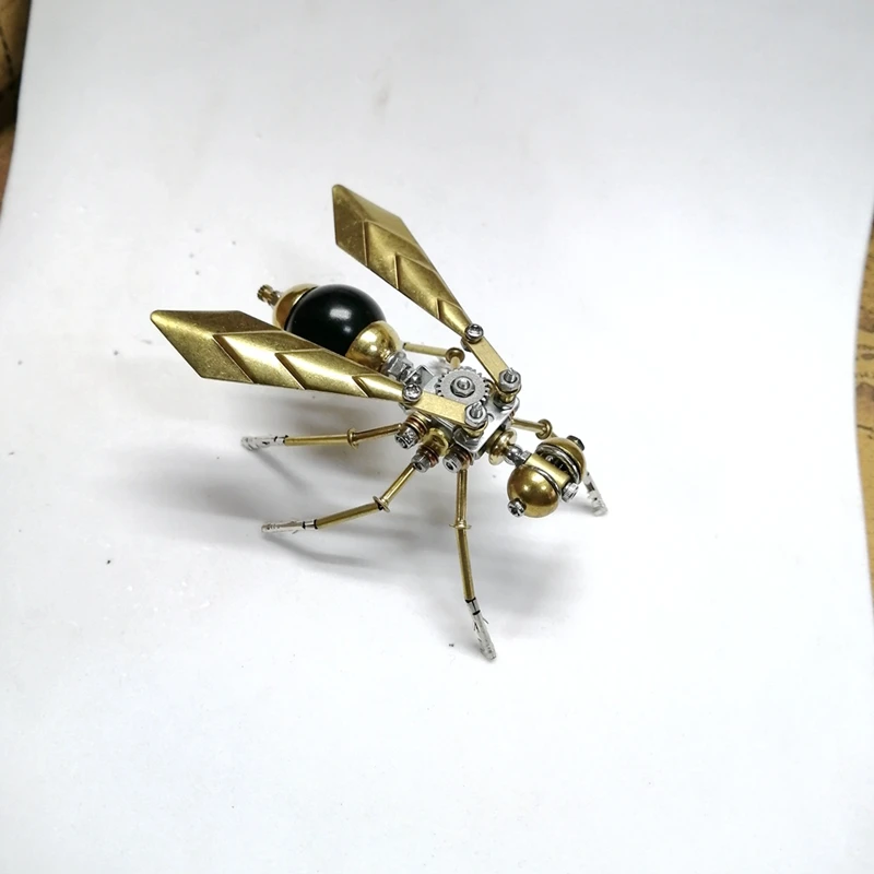 Steampunk Mecanice Insecte Ornamente Pic De Viespi Metalice De Asamblare Model Creativ Decor De Birou . ' - ' . 1