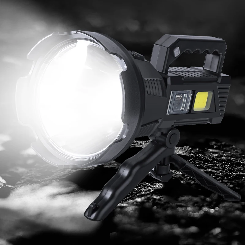 Super Bright LED-uri Lanterna Portabil sSearchlight P50 Lampa de Șirag de mărgele Cu Montare pe Suport Potrivit pentru Expediții de Pescuit . ' - ' . 1