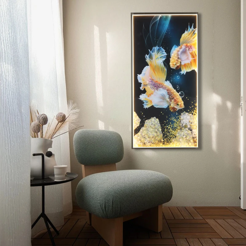 TINNY Lampă de Perete Contemporane Creative Pește de Aur dau CONDUS Sconces Dreptunghi Murală Lumina Pentru Acasă . ' - ' . 1