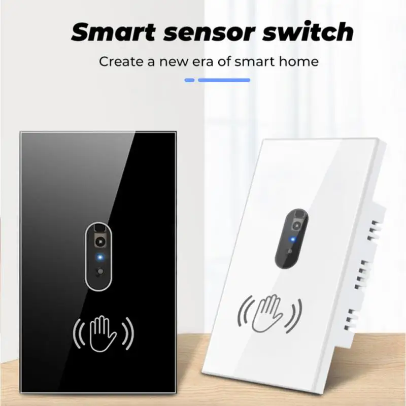 Tuya Smart Switch Întrerupător de Lumină 110V 220V 10A Val Infraroșu Senzor rezistent la apa de Sticlă Pe Off Lampa de Lucru Cu Alexa de Start Google . ' - ' . 1