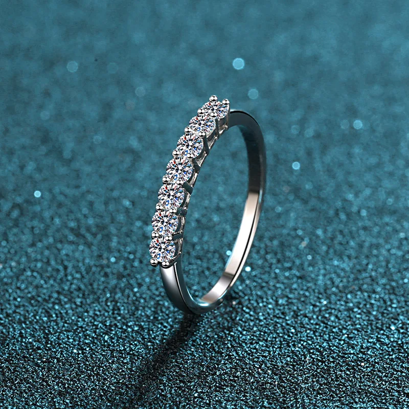 Într-adevăr Real D Aur Alb Moissanite Super Flash Inel de Logodna S925 Argint inel de nunta de Înaltă calitate bijuterii cadou 068 . ' - ' . 1
