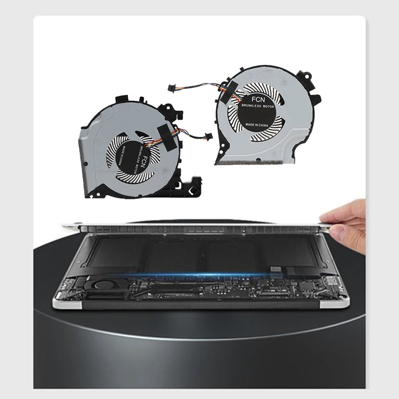 1 Pereche Laptop GPU Fan Ventilator de Răcire Pentru HP PAVILION Umbra Wizard de Generația a 4-15-CX0068TX 15-CX 15-CX0058WM TPN-C133 . ' - ' . 2