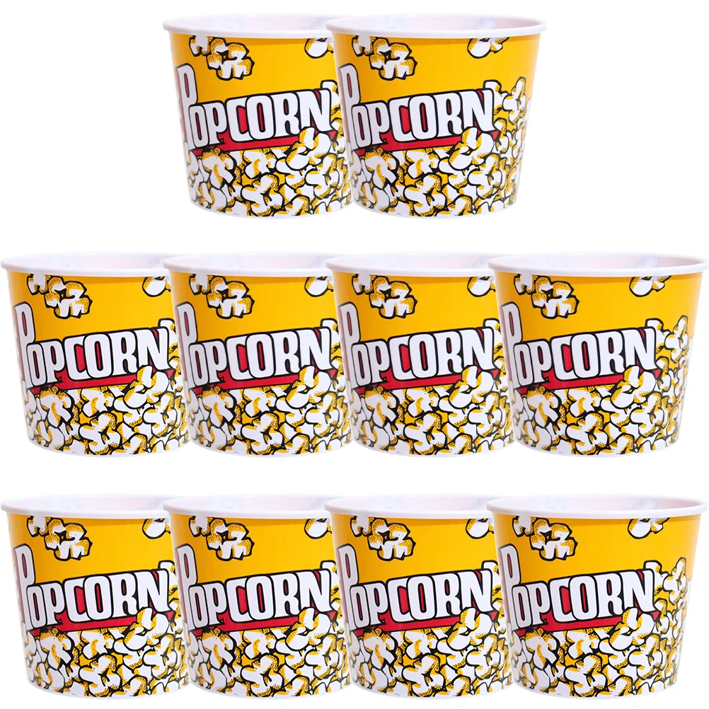 10 Buc Popcorn Movie-noapte Castron Suport Tort Reutilizabile Copii Pp Cupa Copilului Gustare Partid . ' - ' . 2