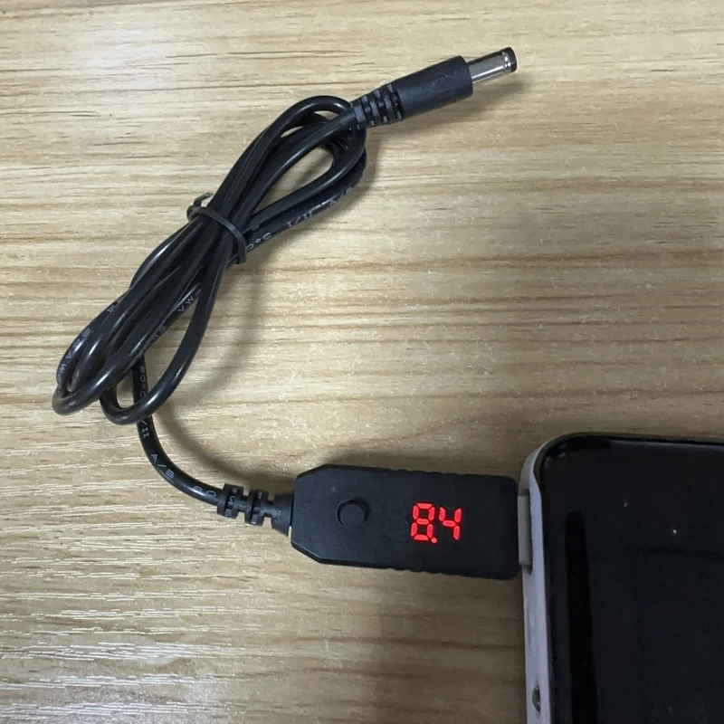 100cm QC3.0 USB C PD la 5V-12V 5.5x2.1mm Cablu de Alimentare pentru Orice 6V-12V Dispozitiv Dropship . ' - ' . 2