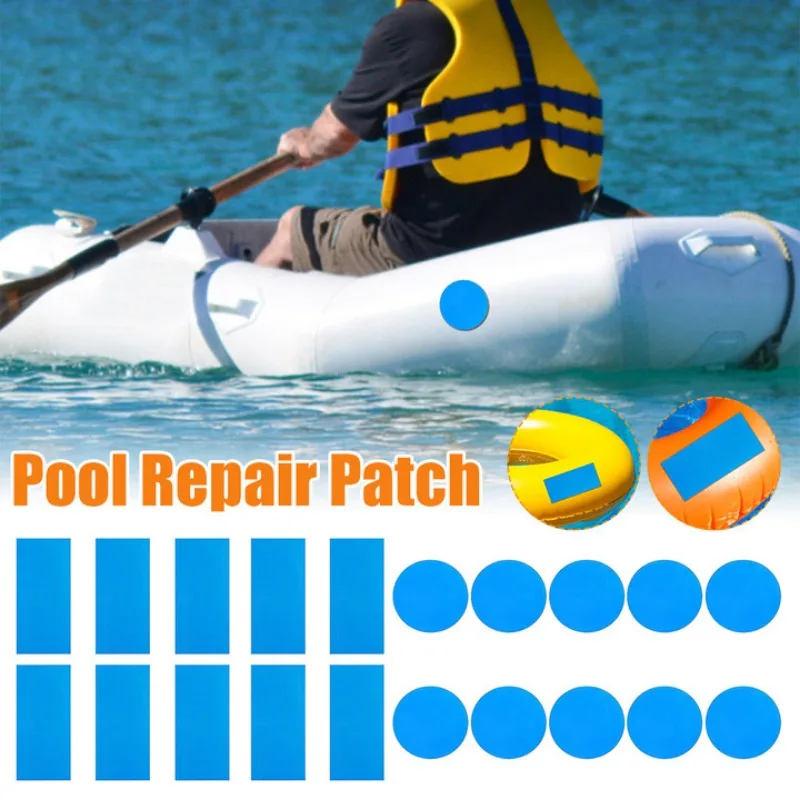 10buc Piscină PVC Patch-uri de Reparatie Inel de Înot Kit de Reparare Piscină Accesorii bărci Gonflabile Patch-uri de Reparatie . ' - ' . 2
