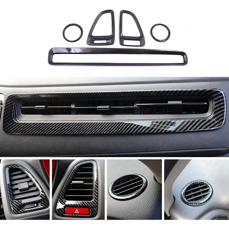 15 Bucată Console Center Panoul de Evacuare a Aerului Volan Tapiterie ABS Decor Interior Pentru Honda HRV 2015-2022 . ' - ' . 2