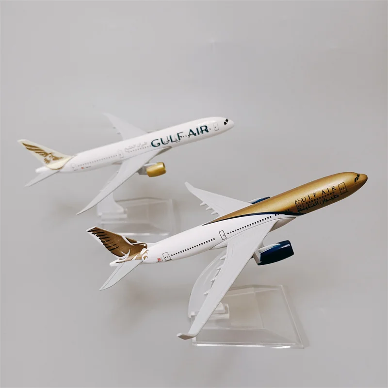 16cm Bahrain Airways GULF Air Airbus A330 / Boeing B787 companiile Aeriene din Aliaj de Metal turnat sub presiune Avion Avion Avion cu Titularul . ' - ' . 2