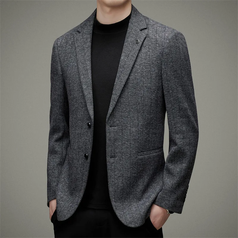 2023 Primăvara anului Nou Costum pentru Bărbați Stil coreean Costum de Afaceri de Top Casual Singur Vest Strat cu Lână Benxi Strat de Îmbrăcăminte pentru Bărbați . ' - ' . 2