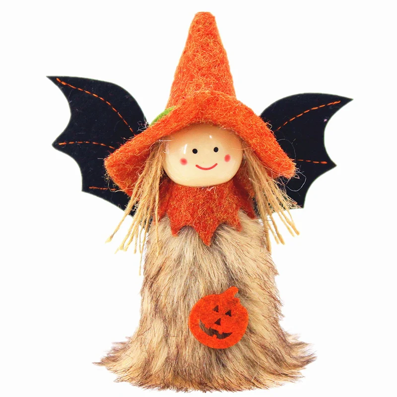 4 Buc Halloween Jucării de Pluș Set Drăguț 3D Dovleac Vrăjitoare Înger Papusa pentru Copii Cadou de Bucatarie Ornament de Halloween . ' - ' . 2