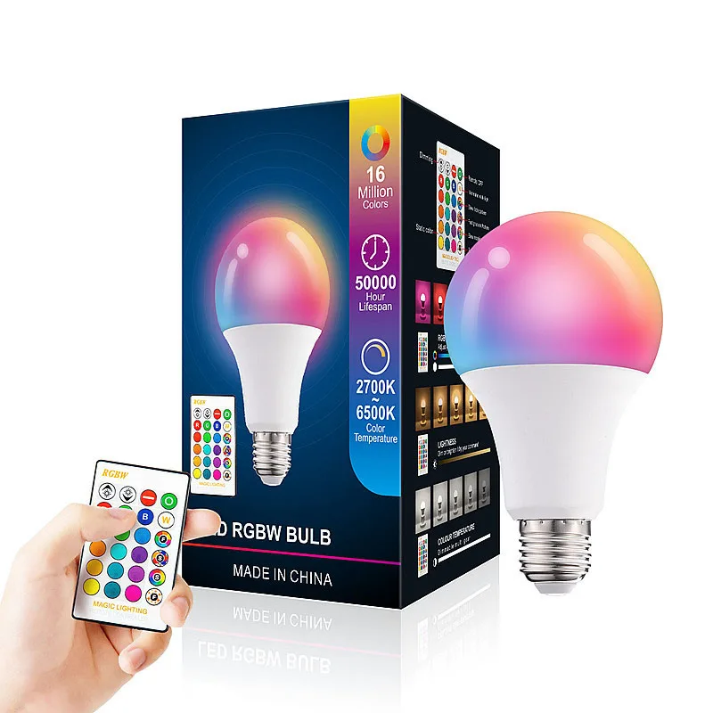 4buc RGBW RGBWW Bec LED 10W 15W Colorate Schimba Bubble cu Bile E27 RGB+Alb RGB+Alb Cald Atmosfera de Dans Nunta Lampa . ' - ' . 2