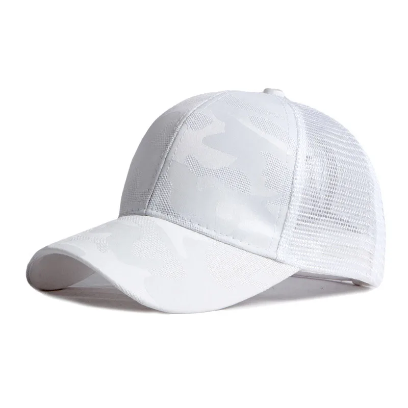 6colors Diy logo-ul Personalizat Broderie Baseball Capponytail pălărie Femei Solid Reglabil Camo mesh Snapback hat cu Logo-ul Scrisoare . ' - ' . 2