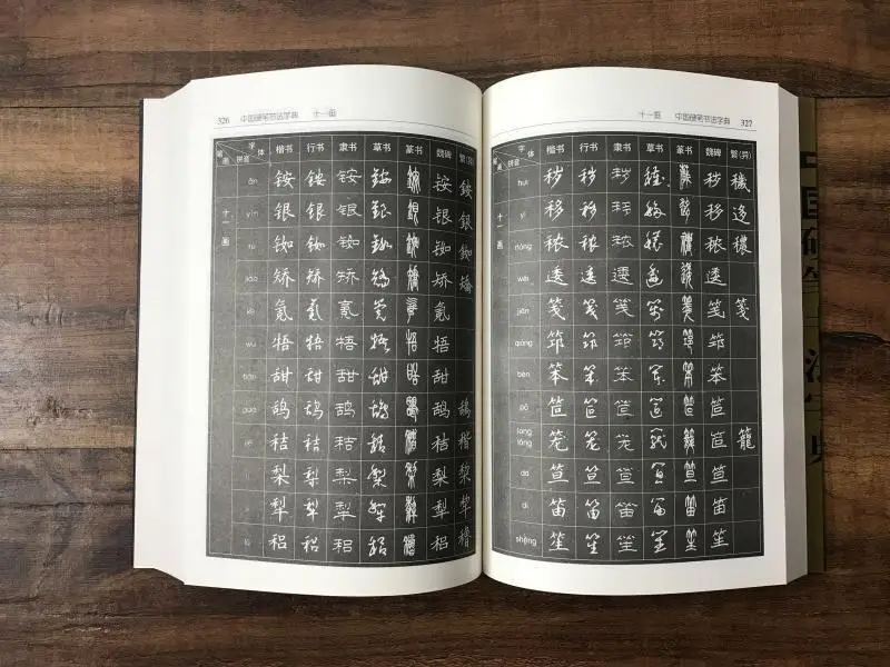 7000 de Cuvinte din China În Diferite fonturi Greu Stilou Caligrafie Writng Dicționar Cartea 584 pagini . ' - ' . 2
