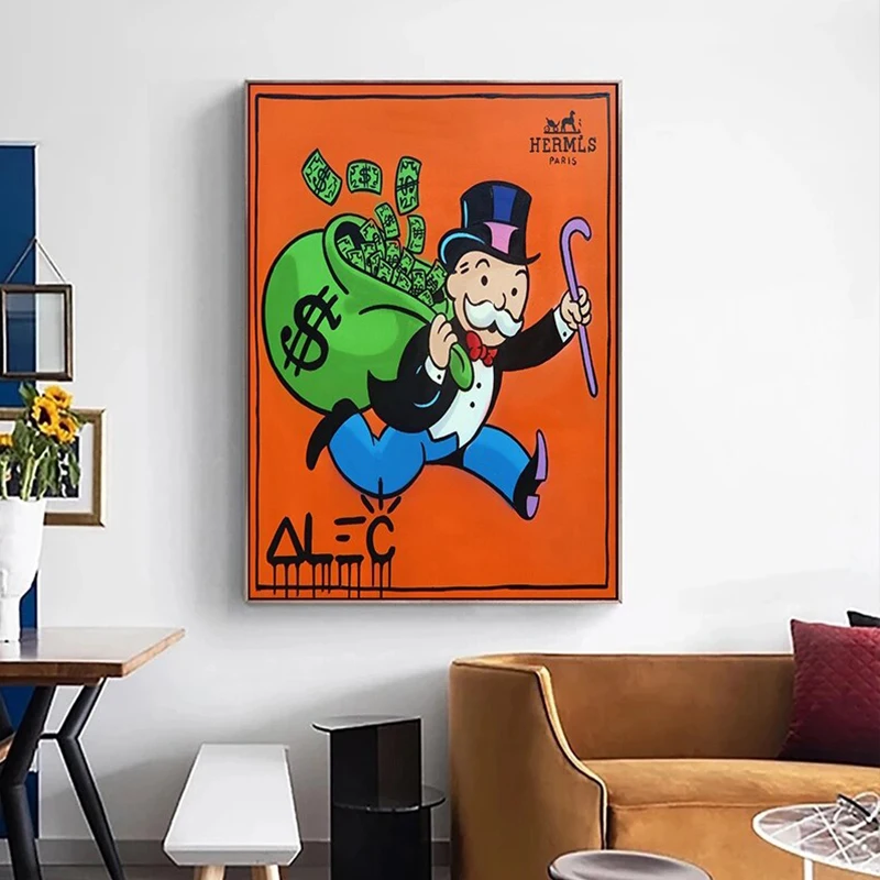 Alec Monopol de Arta Tablouri Canvas Monopol și Richie Saci de Postere de Lux Arta de Perete Imagini pentru Acasă Living Decorul Camerei, Fara Rama . ' - ' . 2