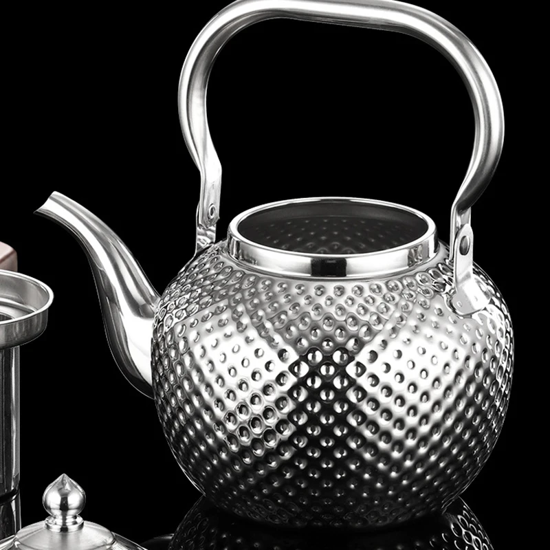 Ceai Drinkware Aragaz Cu Ciocanul Ceainic Din Oțel Sferice De Inducție Argint Ibric De Aur Inoxidabil Ceainice Ceainic Aragaz . ' - ' . 2
