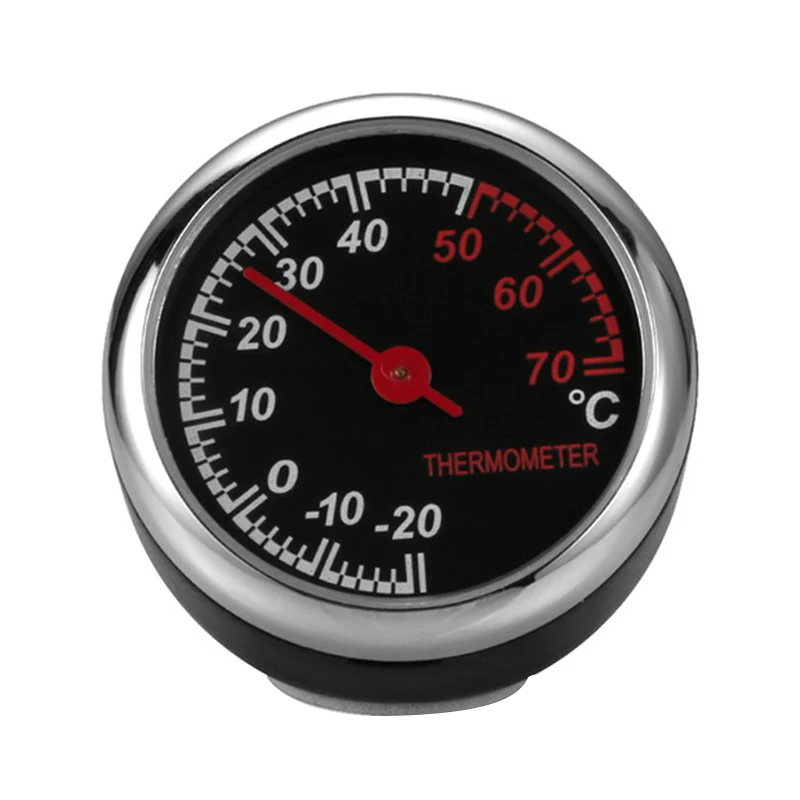 Compact 45mm Termometru Rotund din material Plastic Indicator de Temperatură Dublu de Metal Temp Monitor Montaj de Încercare pentru uz Casnic Auto . ' - ' . 2