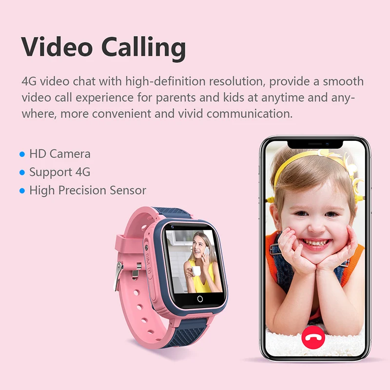 Copii 4G Smart Watch Copii GPS WIFI Apel Video SOS IP67 rezistent la apa Copilului Smartwatch Monitorul aparatului Foto Tracker locul de Amplasare Telefon Ceas . ' - ' . 2