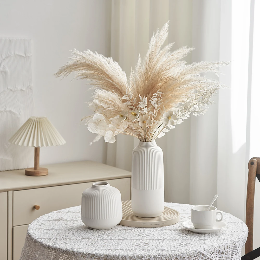 Design Modern Decor Simplu Vaza Ceramica Birou, Cameră Decor Birou Nordic Living Desktop Flori Uscate Vaza masă de Nuntă vaza . ' - ' . 2