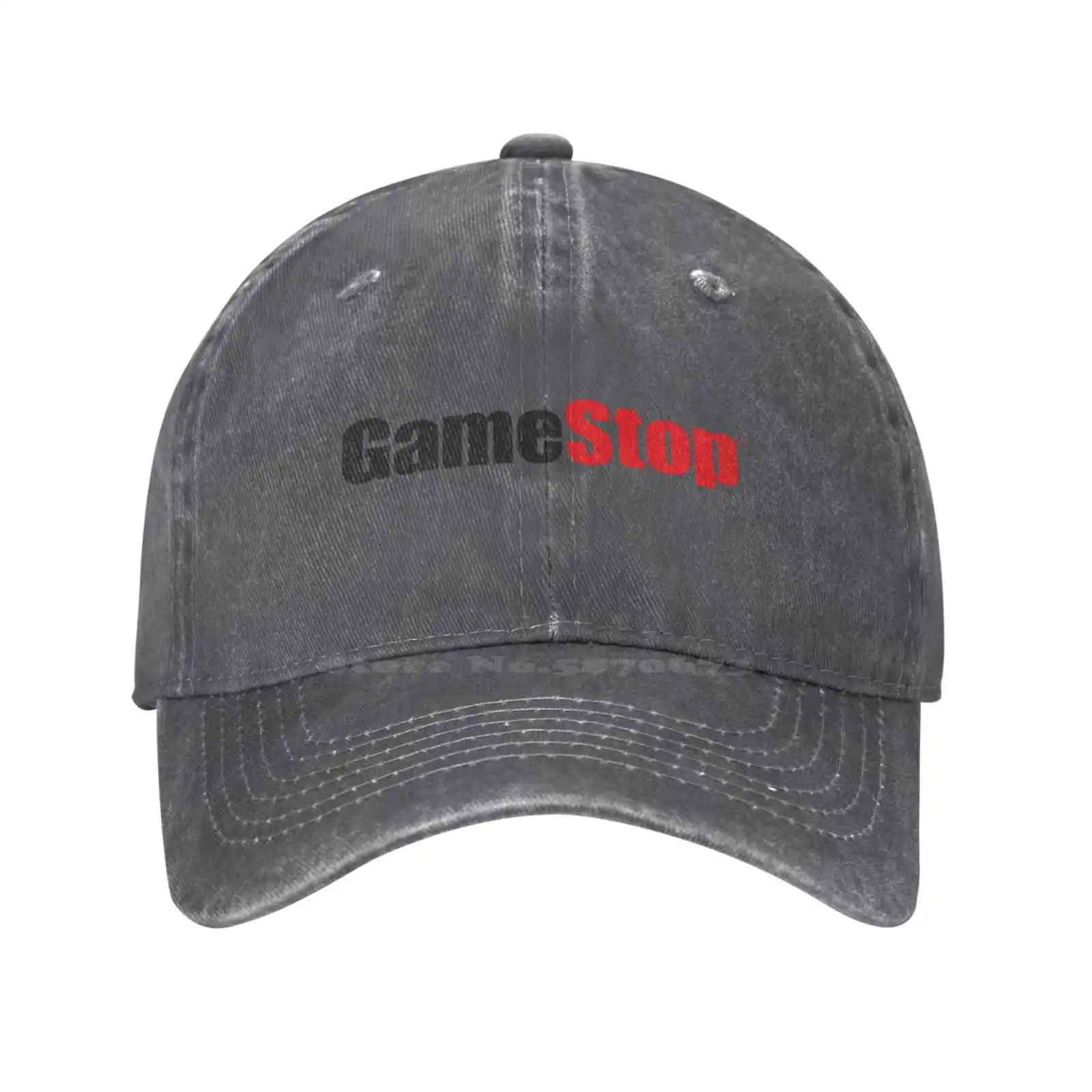 GameStop Logo-ul Imprimat Grafic Logo-ul de Brand de Înaltă calitate Denim capac Tricotate pălărie de Baseball capac . ' - ' . 2