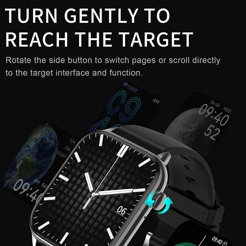 HD11 Ceas Inteligent 1.9 inch Ecranul de apelare Bluetooth NFC Brățară AI Voce Inima Rata de Monitorizare a Presiunii arteriale Sport Smartwatch . ' - ' . 2
