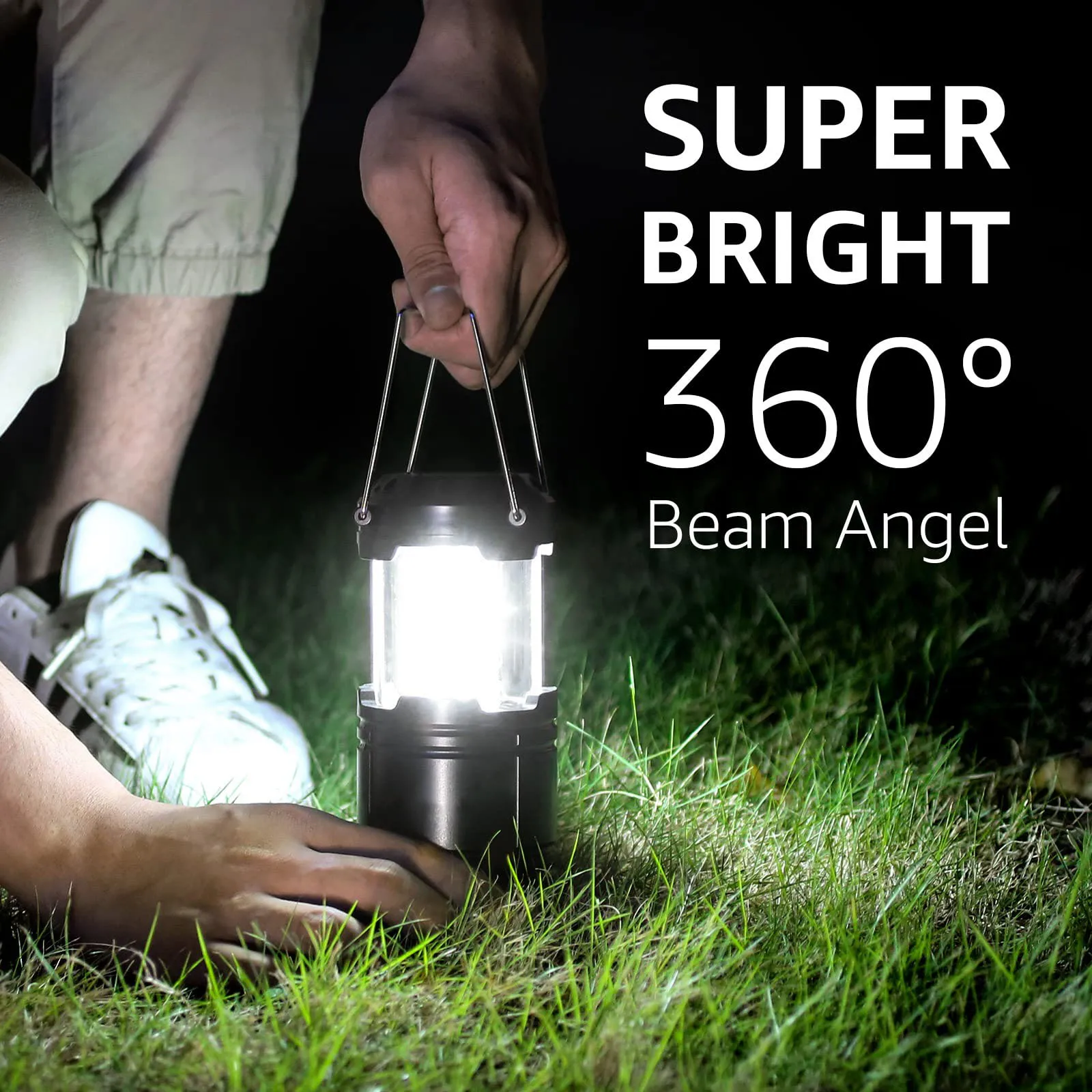 LED Camping Lanterne cu Baterii Pliabil IP44 Rezistent la Apă în aer liber Portabile Lumini de Urgență, Uragan, Furtuni . ' - ' . 2