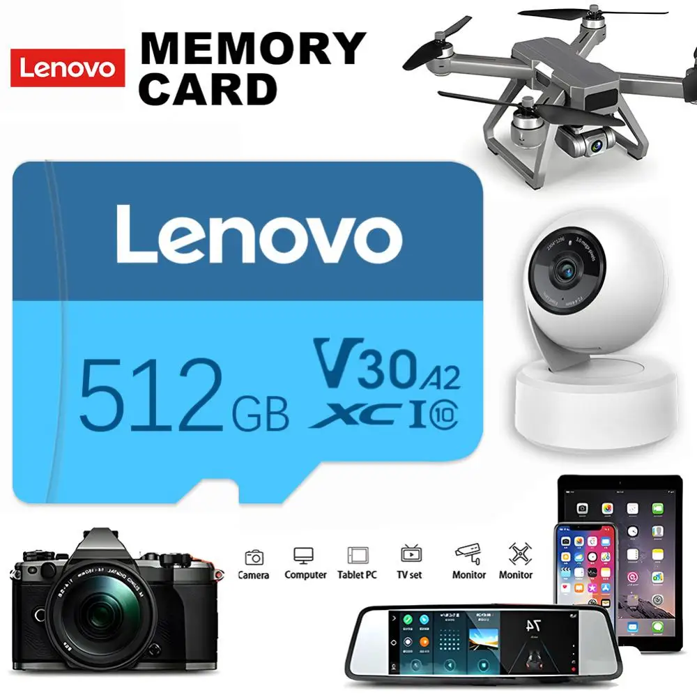 Lenovo Viteza Mare de 2TB Micro TF Card SD de 1 tb 512GB ssd 256GB Class10 SD/TF Card de Memorie Flash de 64GB, 128GB 16GB pentru telefon Tabelul PC NOU . ' - ' . 2