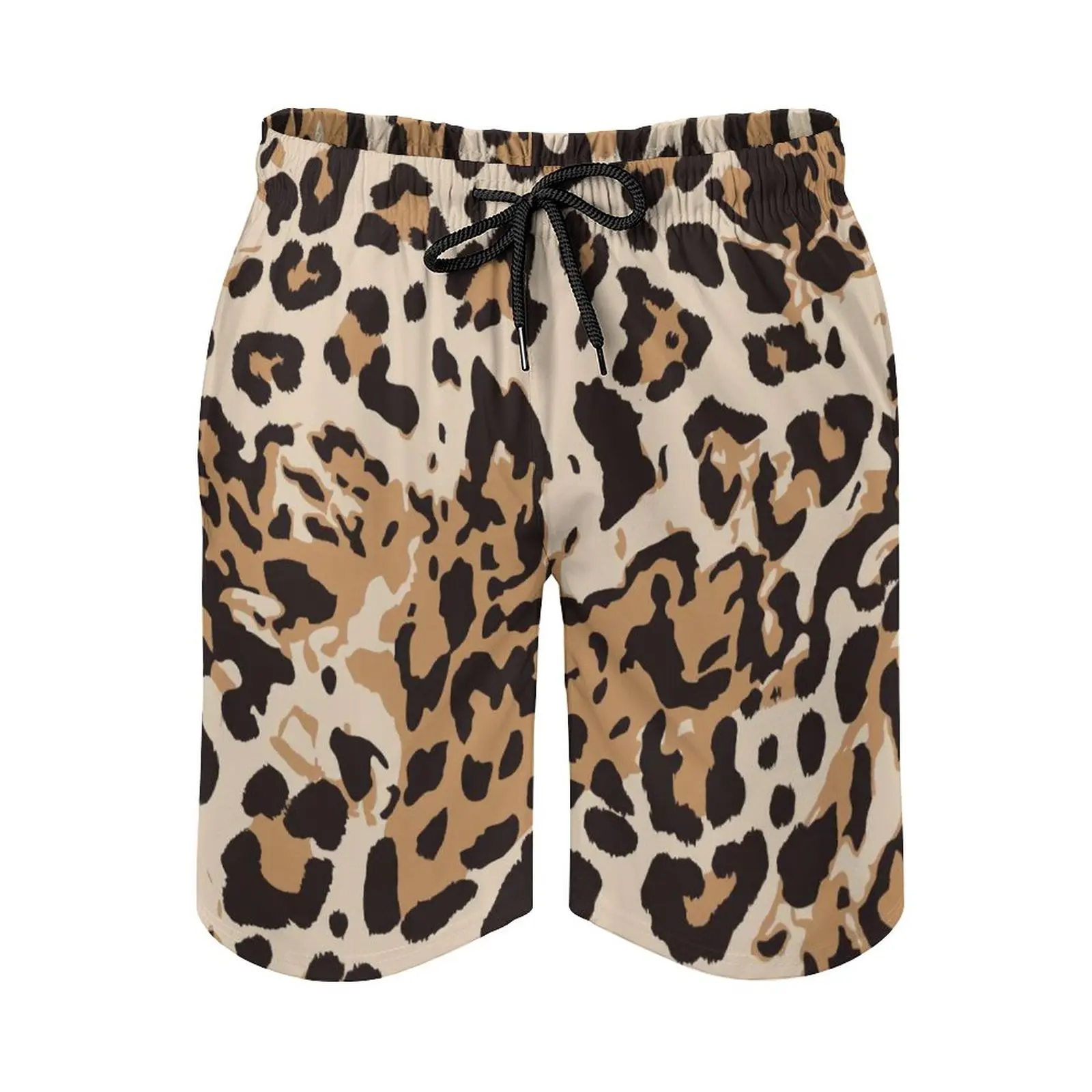 Leopard Print Pantaloni Scurti De Vara Piele De Animal Design Abstract De Funcționare Plaja Pantaloni Scurti Barbati Vintage Personalizat Supradimensionat Trunchiuri De Înot . ' - ' . 2