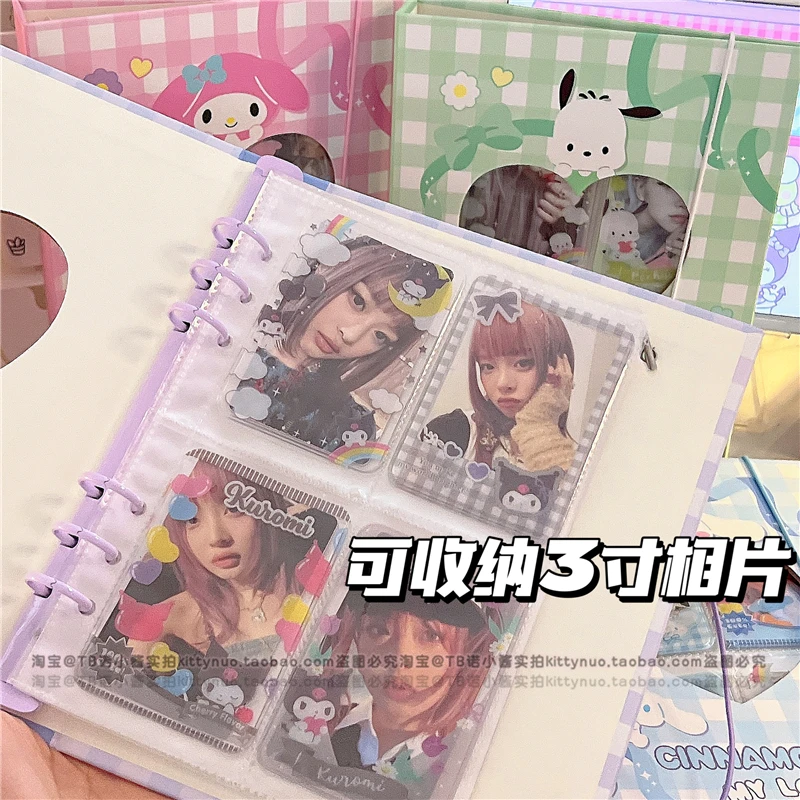 Melodia Kuromi Cinnamoroll A5 Foto Album De Desene Animate Anime Sanrio Volante Album Foto Student 3 Inch De Stocare A Fotografiilor Cazul De Fata Cadou . ' - ' . 2