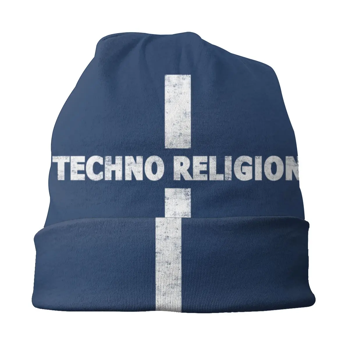 Muzica Techno Capota Femme Hip Hop De Tricotat Pălărie Pentru Bărbați, Femei Iarna Cald Religie Cruce Căciuli Capace . ' - ' . 2
