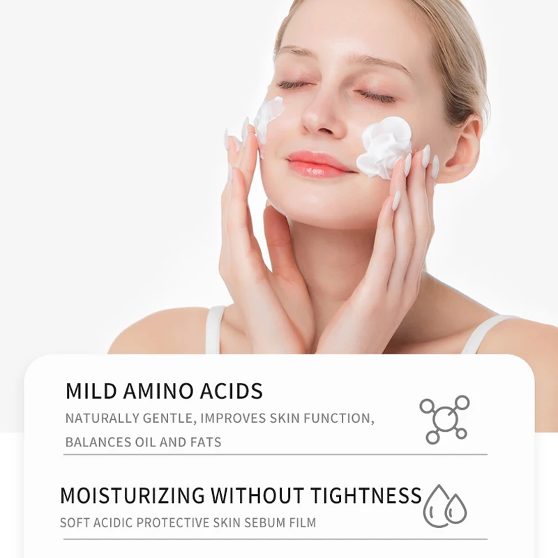 PTWOP PH Scăzut 150ml lotiune de Curatare Faciala Blând de Hidratare Ulei de Control Față de Spălare Albire Faciale Spuma Exfoliere Profundă a Elimina . ' - ' . 2