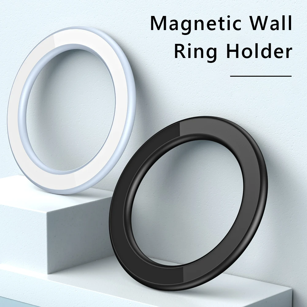 Perete Magnetic Rotund Suport Ultra-subțire Circulară Autocolant Suport de Telefon Aliaj de Zinc Oglinda Auto de Interior Bucătărie pentru iPhone 14 13 12 . ' - ' . 2