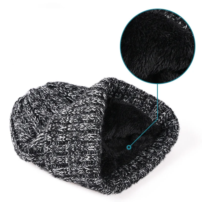Pălărie, eșarfă, mănuși, trei-bucata set pentru adulți, toamna și iarna în aer liber protecție la frig, cald lână tricotate pălărie eșarfă set . ' - ' . 2