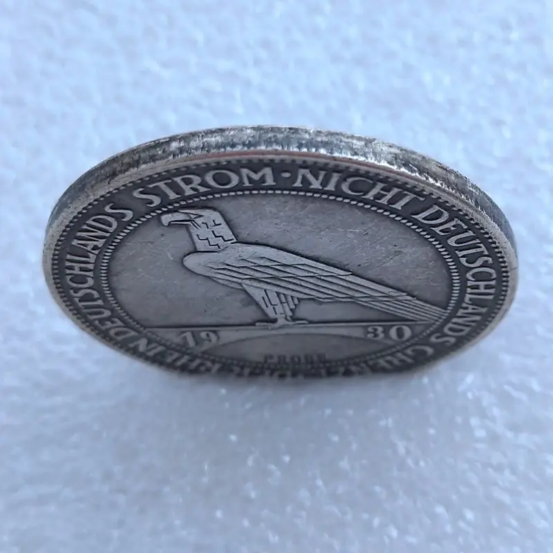 Reproducerea Argint Placat cu Germania 5 Reichsmark 1930 Monedă 30mm Decorative monedă Comemorativă . ' - ' . 2