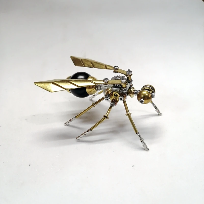 Steampunk Mecanice Insecte Ornamente Pic De Viespi Metalice De Asamblare Model Creativ Decor De Birou . ' - ' . 2