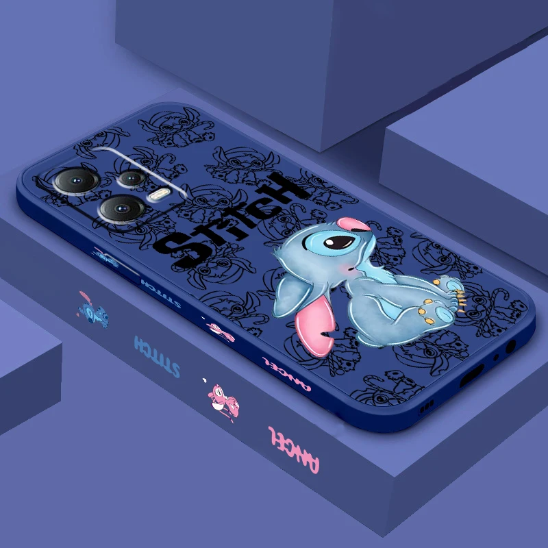 Stitch Disney Desene animate Pentru Xiaomi Redmi Nota 12 12 12R 11 11T 11 10 10 9 8 8T Pro Plus 5G Lichid Stânga Coarda Caz de Telefon . ' - ' . 2