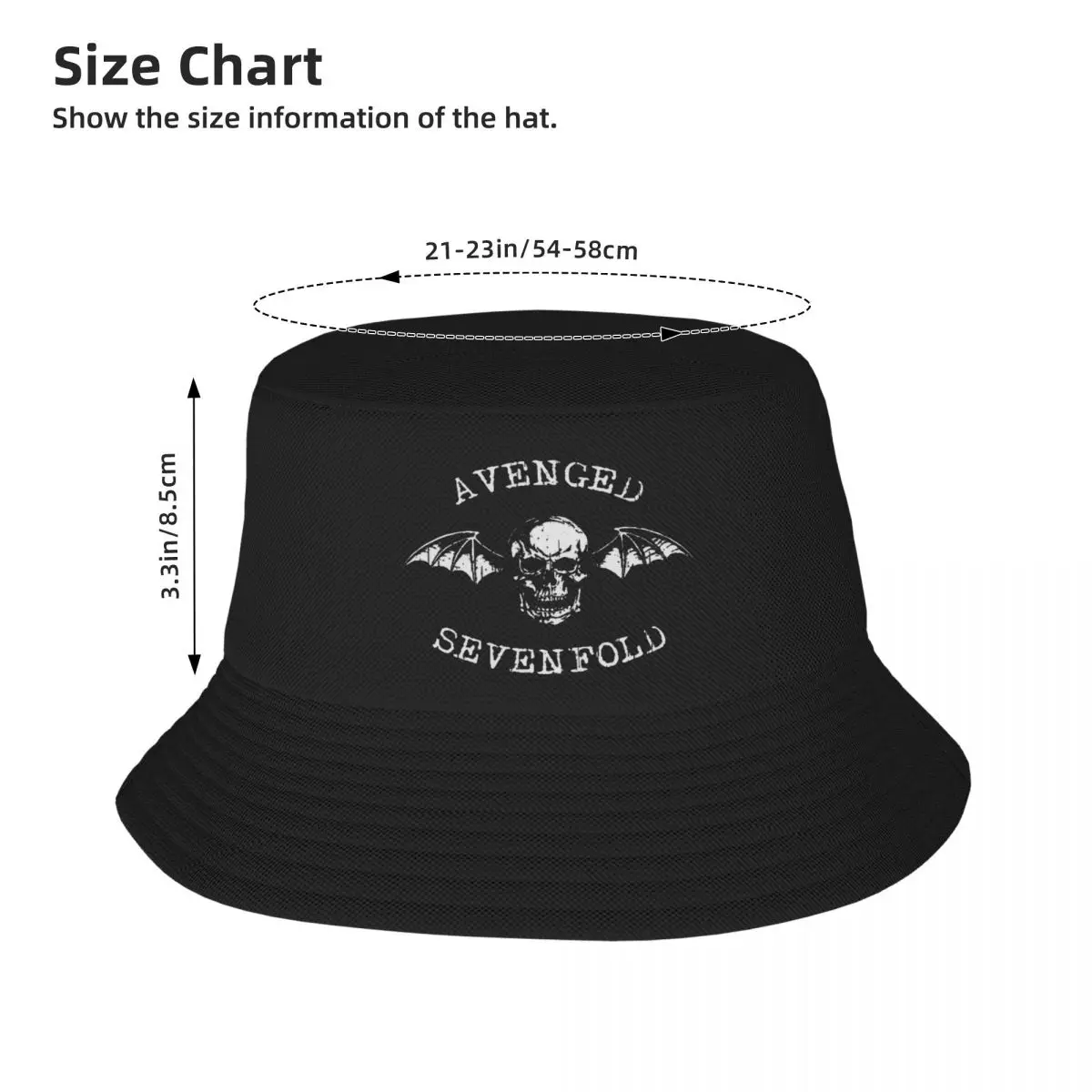Vintage Răzbunat de Șapte ori Găleată Pălărie pentru Tineri Călătorie de Vară Trupa de Heavy Metal Skull Bob Pălărie Unic, Design Pliabil pentru Drumeții Pălărie . ' - ' . 2