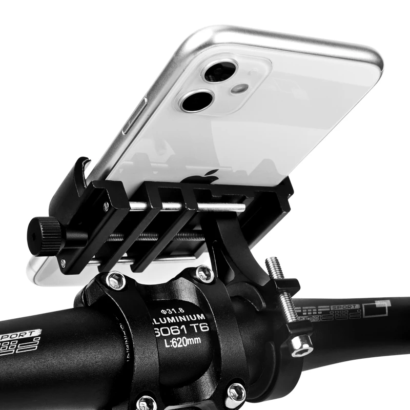 1/2 BUC Telefon Mobil Biciclete Suport de Montare pe Ghidon Sprijină Aluminiu Motocicleta Telefon Suport pentru Toate Smartphone-uri de Biciclete . ' - ' . 3