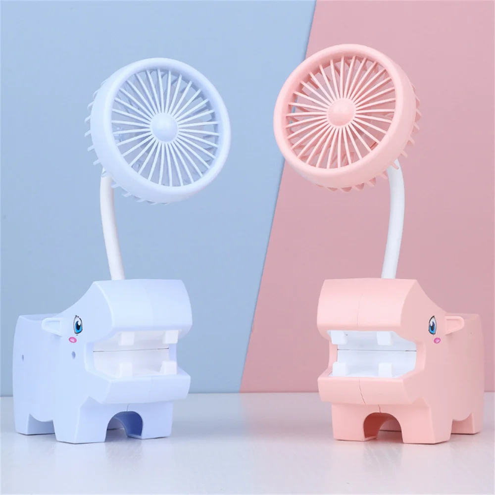 1~10BUC Silent Fan Usb Reglabil Electric de Încărcare Fan Desene animate Mic Ventilator de Răcire Dispozitiv Cu Suport pentru Pix . ' - ' . 3