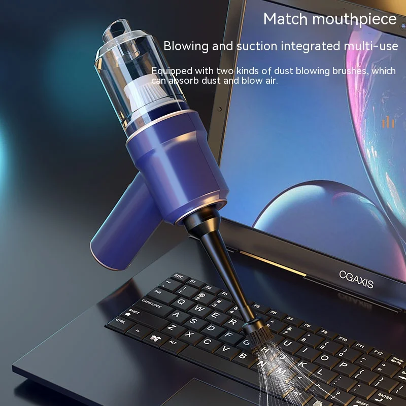 2 in 1 Wireless Aspirator Auto Portabil USB Reîncărcabilă Aer Duster Mini Portabil Puternic Dust Catcher Pentru Biroul de Acasă . ' - ' . 3